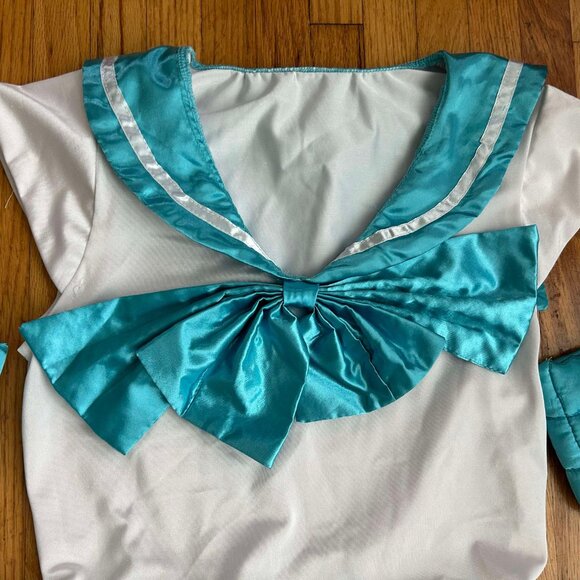 Child Costume Anime Pre-Cure White and Tarquoise Girls 11~12 - Picture 4 of 4